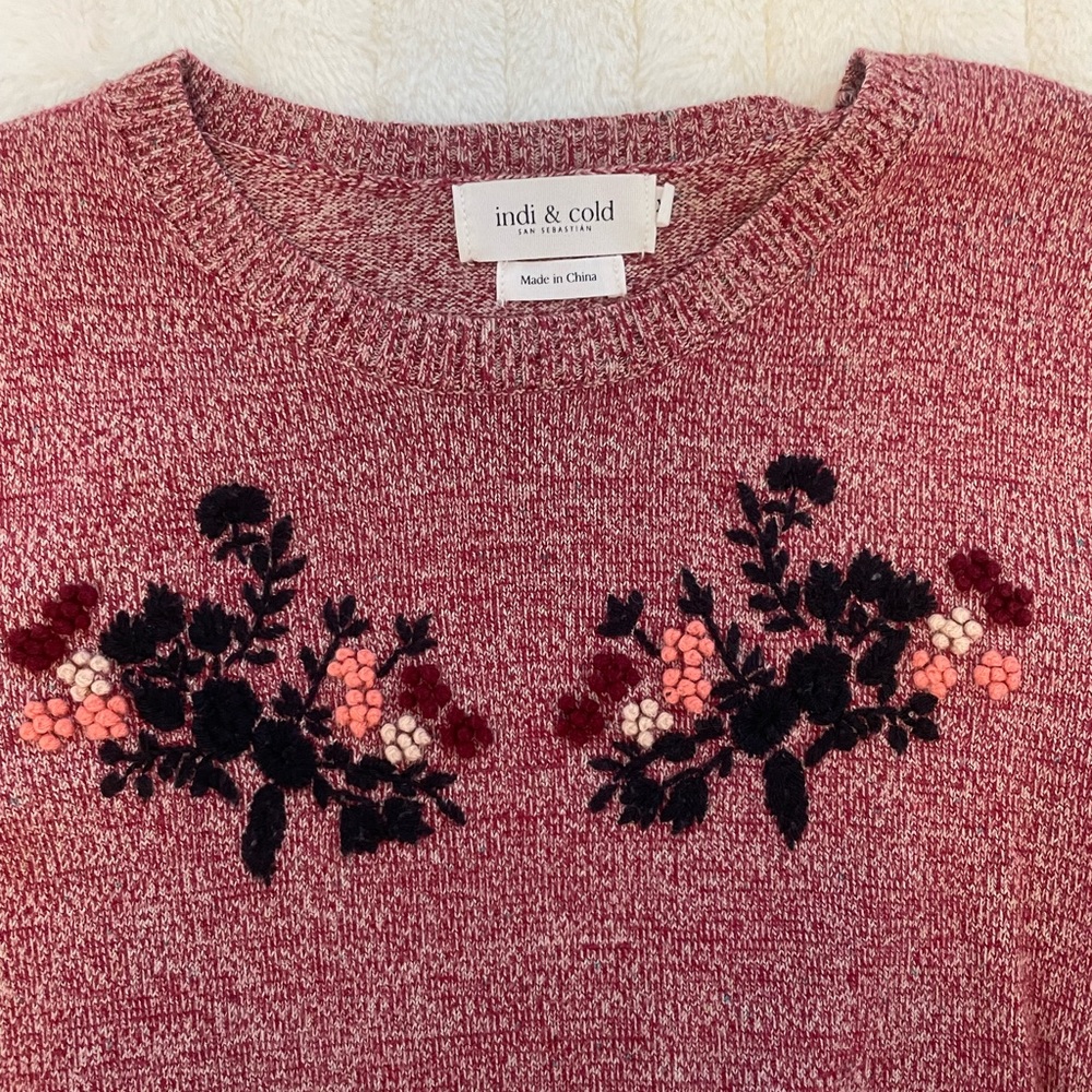Embroidered sweater